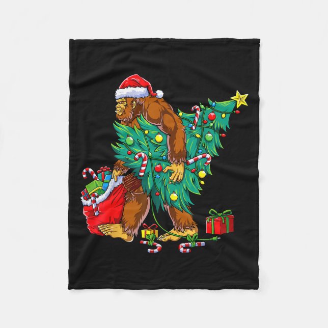 Most Wonderful Christmas Co Bigfoot Christmas Tree Fleecefilt (Framsidan)
