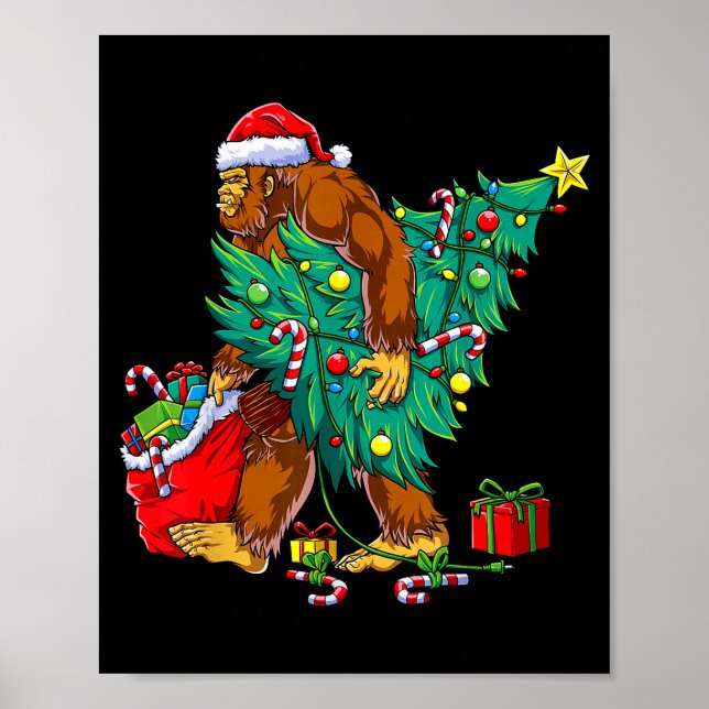 Most Wonderful Christmas Co Bigfoot Christmas Tree Poster (Framsidan)
