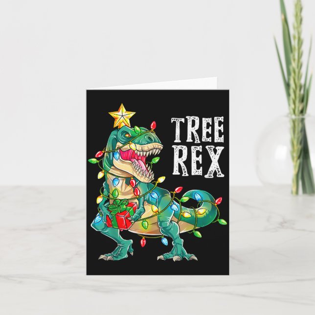 Most Wonderful Christmas Co Dinosaur Christmas Tre Kort (Framsida)