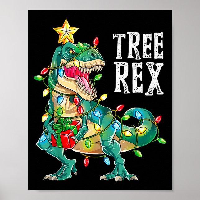 Most Wonderful Christmas Co Dinosaur Christmas Tre Poster (Framsidan)