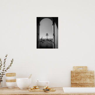Mosta Dome genom valvgången Poster