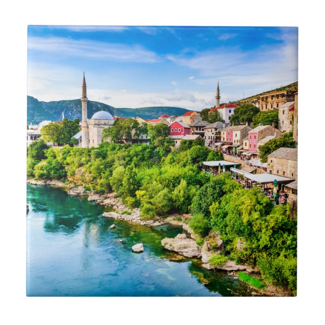 Mostar Bosnien och Hercegovina Kakelplatta (Framsidan)