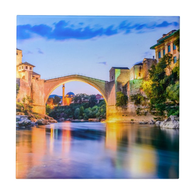 Mostar Bosnien och Hercegovina Kakelplatta (Framsidan)