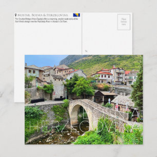 Mostar, Bosnien och Hercegovina Reseskort Vykort