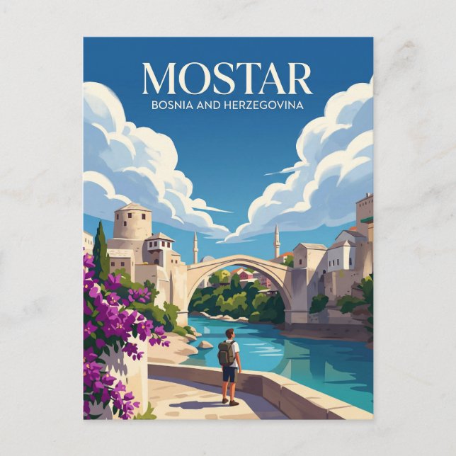 Mostar Bosnien och Hercegovina Vykort (Framsida)