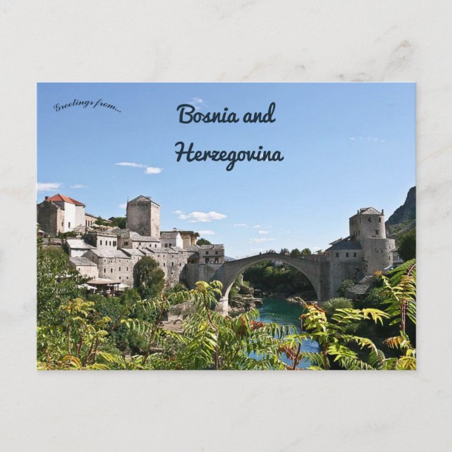 Mostar Bosnien och Hercegovina Vykort (Framsida)