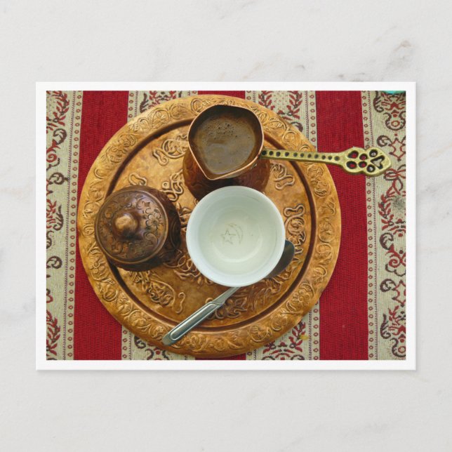 Mostar Bosnisk kaffeservis vykort (Framsida)