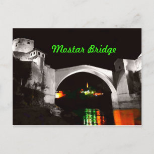 Mostar Bridge-vykort Helg Vykort