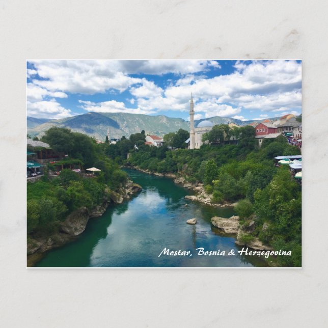Mostar Färgkort med text Vykort (Framsida)