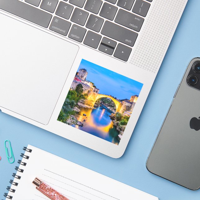 Mostar från Bosnien och Hercegovina Klistermärken (Laptop med iPhone)