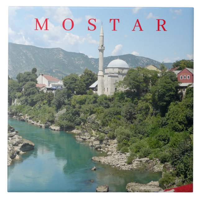 Mostar moskévy keramisk panel kakelplatta (Framsidan)