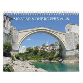 Mostar och Dubrovnik 2026 Kalender