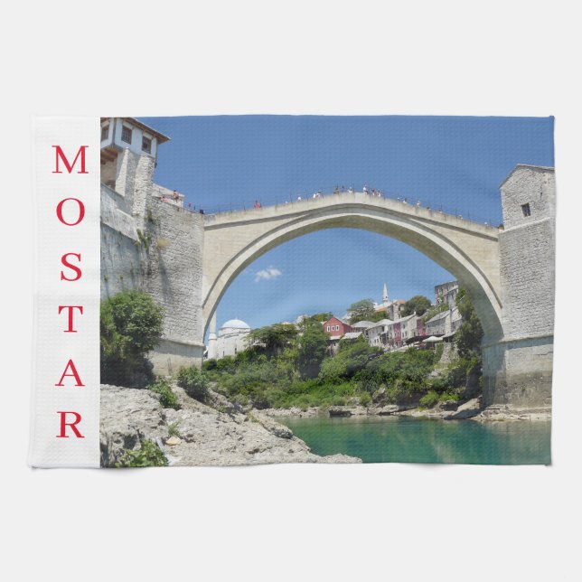 Mostar Old Bridge-vyhandduk Kökshandduk (Horisontell)