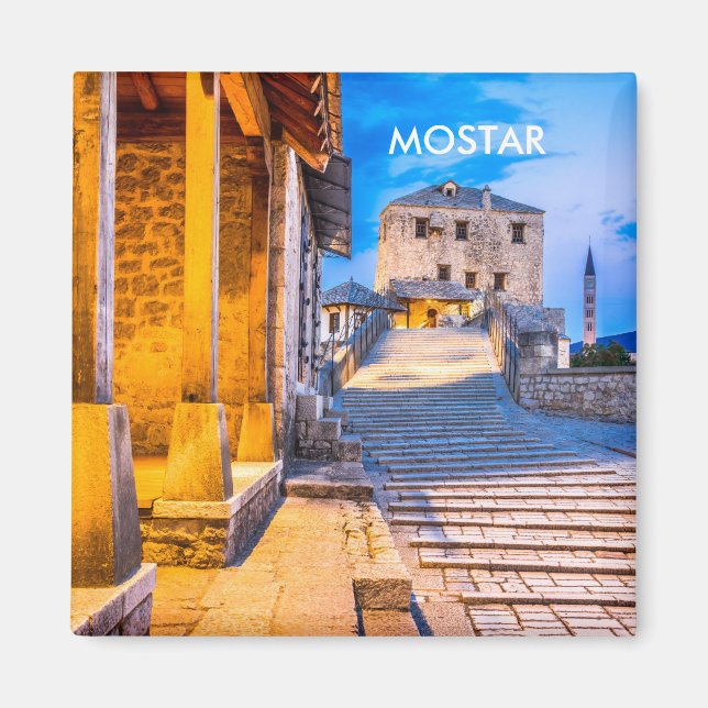 Mostar Old City Magnet, Bosnien Magnet (Framsidan)