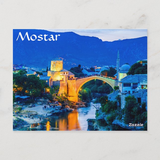 Mostar Vykort (Baksida)