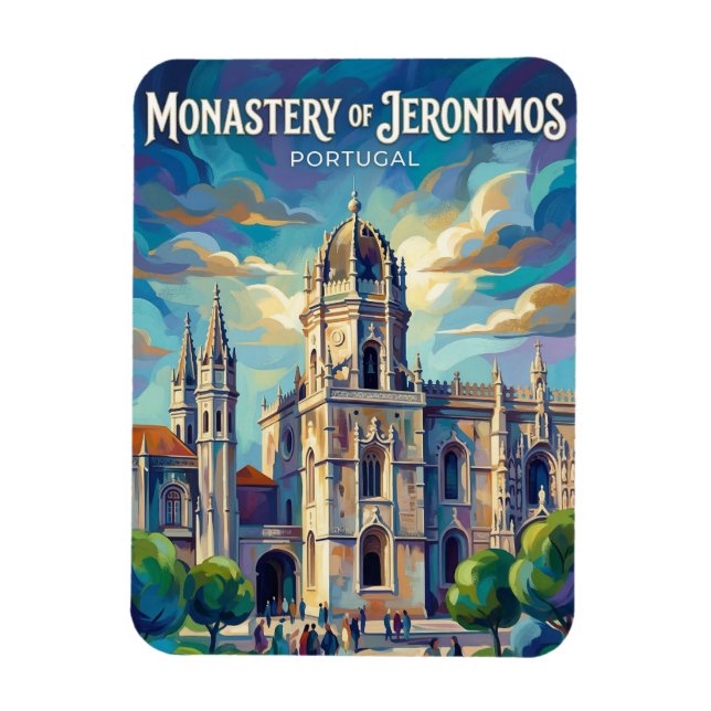 Mosteiro do Jerónimos Portugal Magnet (Vertikal)