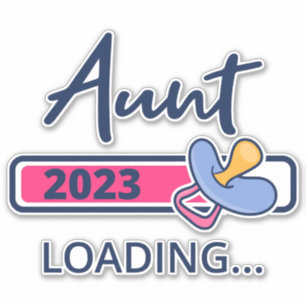 Moster 2023 Loading I - Promoted to Auntie Klistermärken