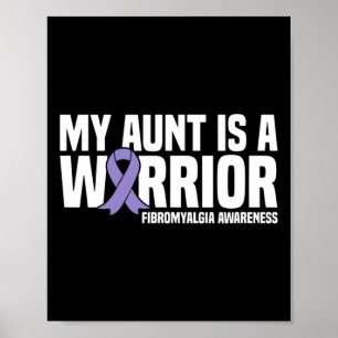 Moster är en krigare fibromyalgi-medvetenhet poster
