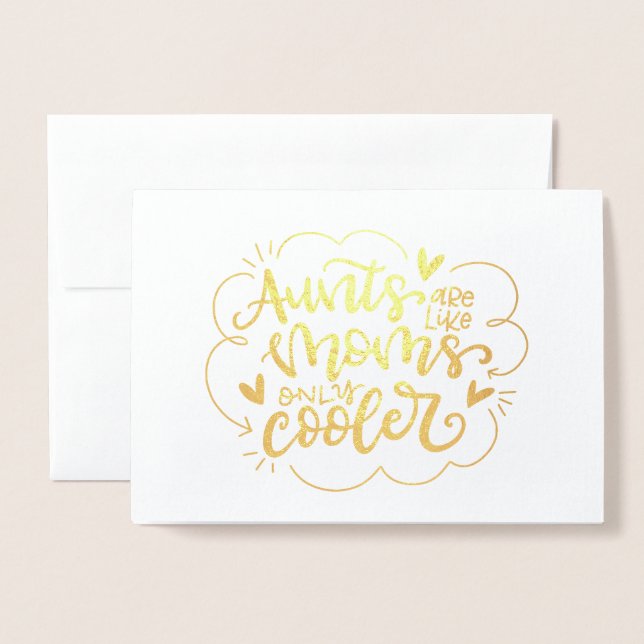 Moster är som mammor, bara kylare folierat kort (Framsida med kuvert)