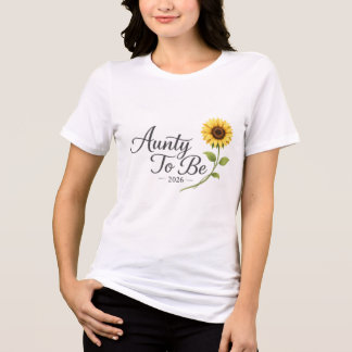 Moster att bli 2026 Solros Graviditetsannonsering T Shirt
