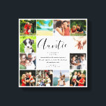 Moster Auntie Quote Script 12 Photo Collage Canvastryck<br><div class="desc">Anpassa med 12 favoritfoton och citattecken för din speciella,  favorita Moster eller Auntie för att skapa en unik gåva. Ett perfekt sätt att visa henne hur fantastisk hon är varje dag. Designad av Thisisnotme©</div>