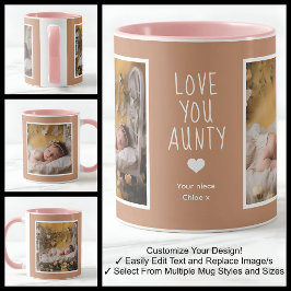 Moster Aunty Kärlek You Photos Modern Brown C84 Wh Mugg