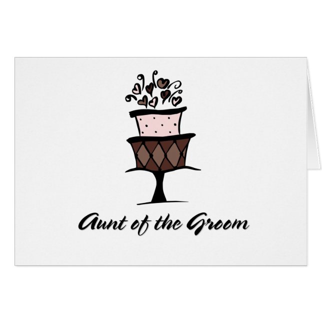 Moster av brudgummen hälsningskort (Framsidan Horizontal)