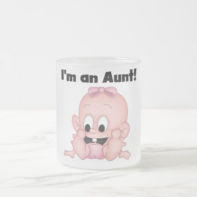 Moster av nya brorsdotterTshirts och gåvor Frostad Glasmugg (Center)