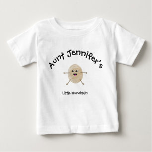 Moster Barnkläders Little Munchkin-mall T Shirt