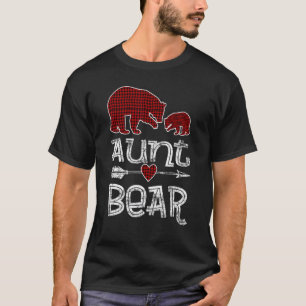Moster Bear Buffalo Red Plade-pilen Pajama T Shirt