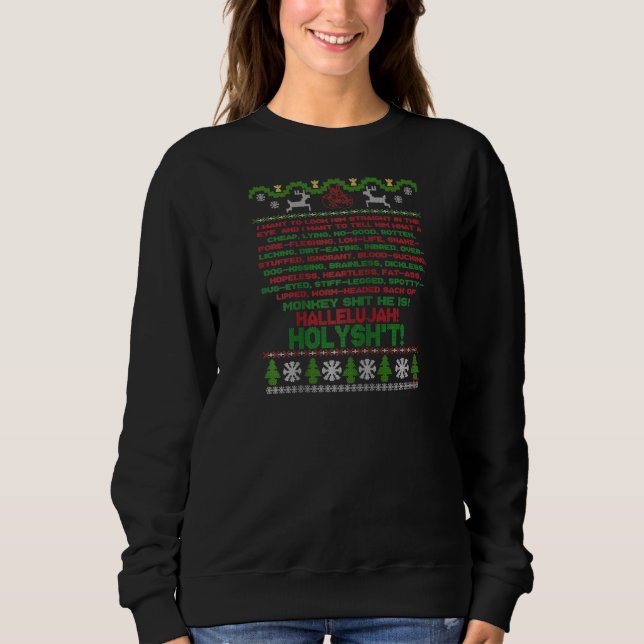 Moster Bethany Clark Swear Ord Ugly jul Ra T Shirt (Framsida)