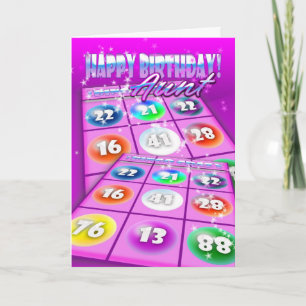 Moster Bingo Crazy Birthday Card Kort