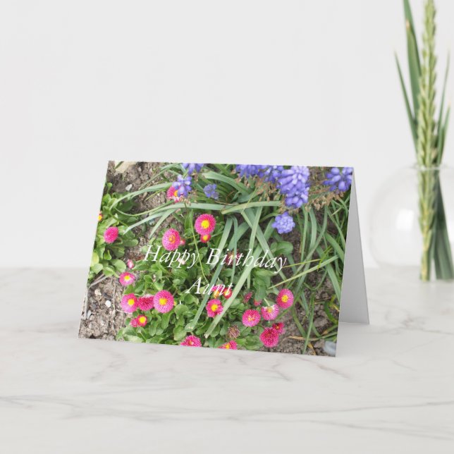 Moster Birthday-blomma Kort (Framsida)