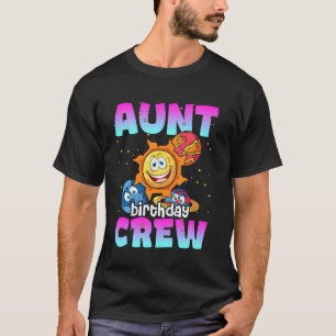 Moster Birthday Crew Rymden Planets Galaxy Bday T Shirt
