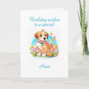 Moster Birthday Puppy Hund Kort