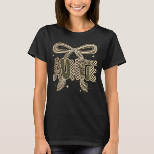 Moster Camo-gåva från syster Ny bebis-meddelande T Shirt