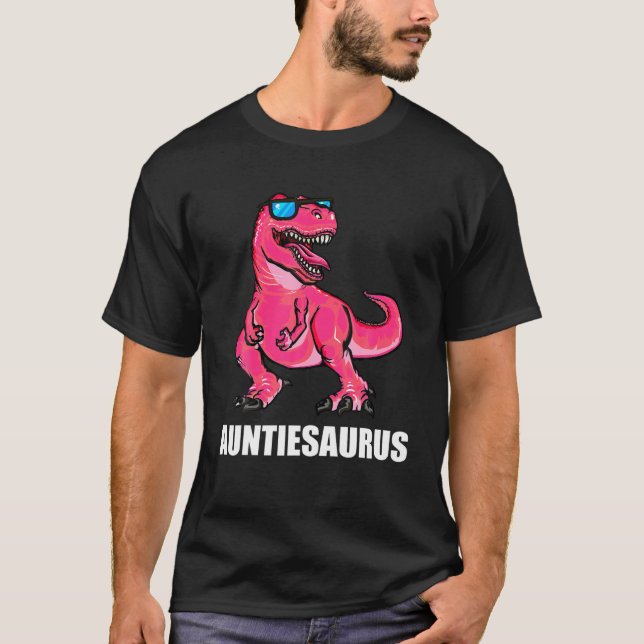 Moster Dinosaur Auntiesaurus Moster Kvinnor T Shirt (Framsida)