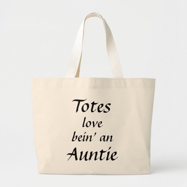 Moster Elegant Typografi Tote Bag Jumbo Tygkasse (Framsidan)