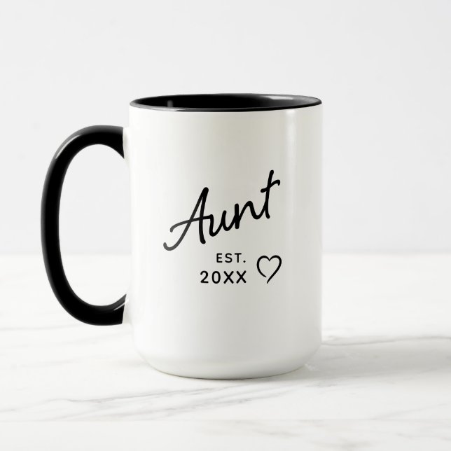 Moster Est År Ny Bebis Graviditetsupplysning Mugg (Vänster)