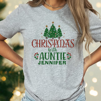 Moster-familjen Julgran Namn T Shirt