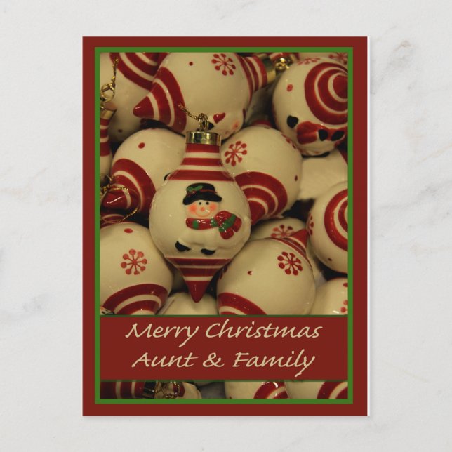 Moster & Family God jul-kort Helg Vykort (Framsida)