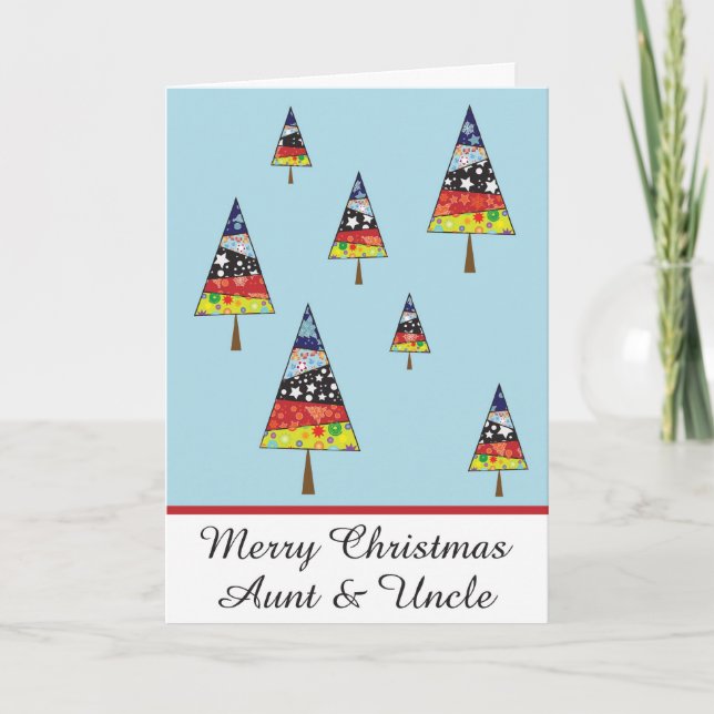 Moster & farbror christmas-hälsningskort helgkort (Framsida)