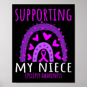 Moster farbror Manar Women Lila Niece Support Epil Poster
