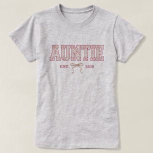 Moster Floral Universitetsbokstav Kokett Slöja Anp T Shirt