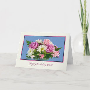 Moster, födelsedag, Blommigt, Ro Kort