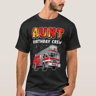 Moster Födelsedags Crew Fest Eld Truck Pojke Barn T Shirt