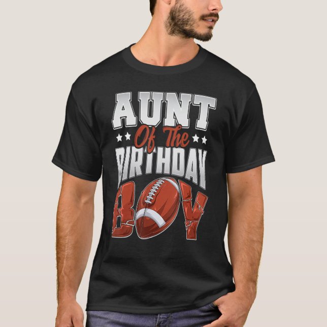 Moster Football-födelsedagskalender Boy Family Bal T Shirt (Framsida)