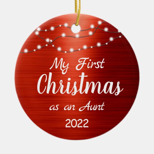 Moster första julsträng Ljus Foto Julgransprydnad Keramik (Framsidan)