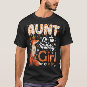 Moster Fox Animal Birthday Girl Fox B day Family T Shirt