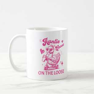 Moster Gås På Lopp Cute Bond Djur Grafik Kaffemugg